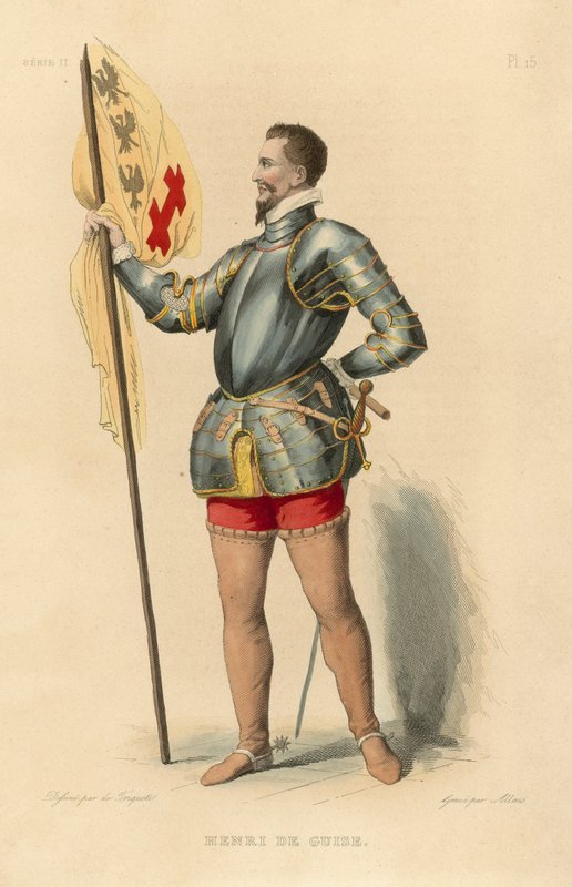 Henri de Guise (värillinen kaiverrus) tekijältä French School