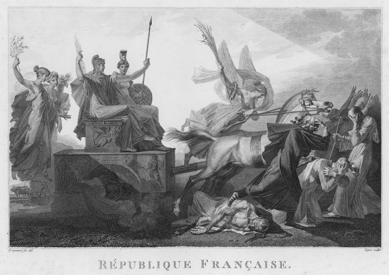 Ranskan vallankumouksen historiallisia maalauksia tekijältä French School