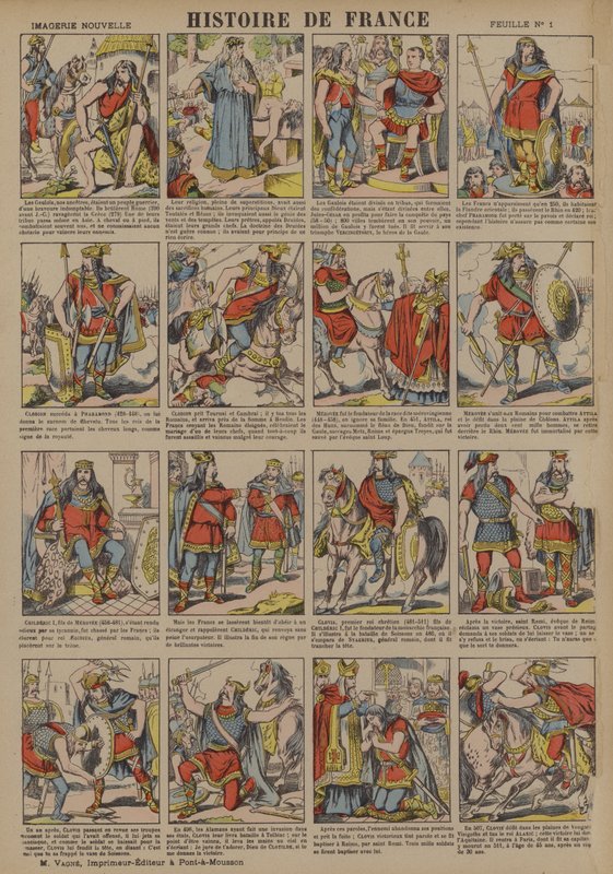 Ranskan historia gallialaisten ajasta Kloviksen valtakauteen (väriliitossa) tekijältä French School