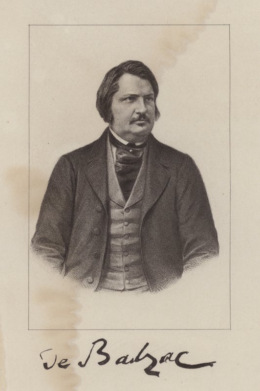 Honore de Balzac, ranskalainen kirjailija ja näytelmäkirjailija tekijältä French School