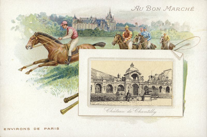 Hevoskilpailut lähellä Pariisia, Chateau de Chantilly tekijältä French School