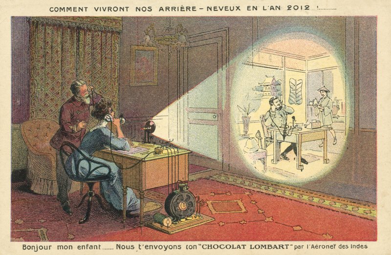 Kuinka ihmiset elävät vuonna 2012 (väri litho) tekijältä French School