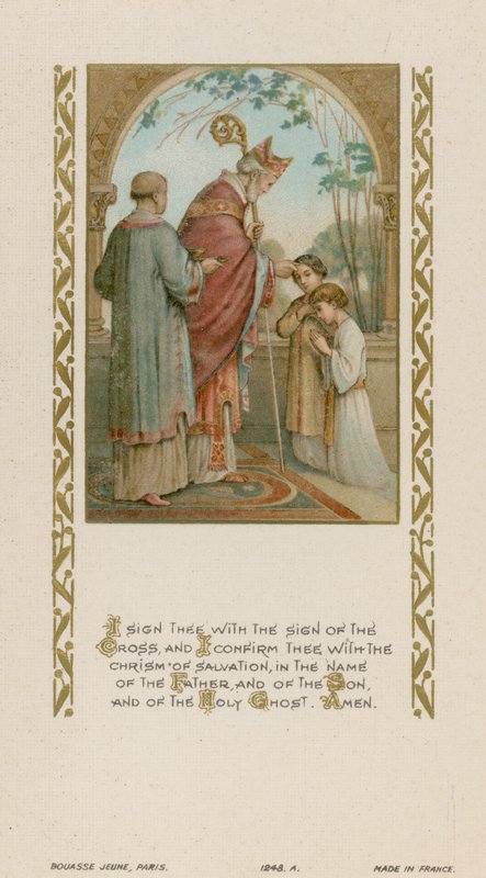 Allekirjoitan sinut ristin merkillä (chromolitho) tekijältä French School