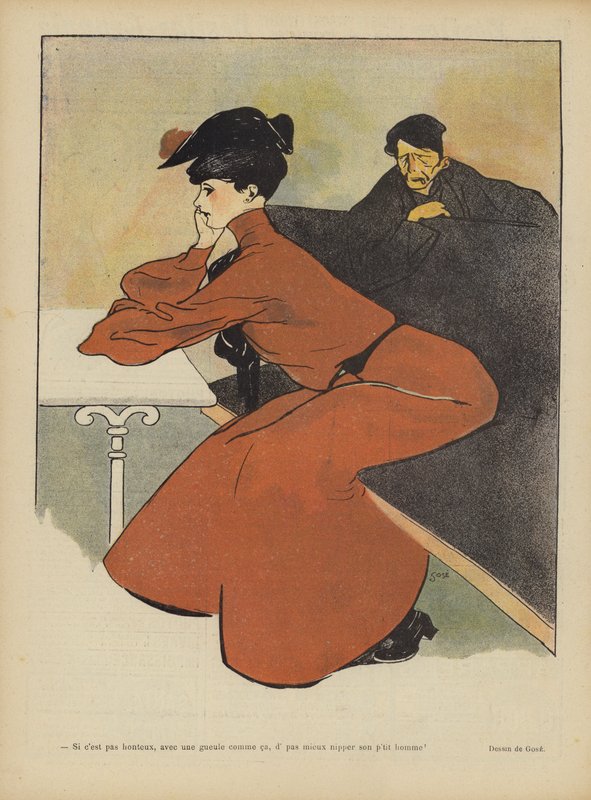 Kuvitus Le Rirelle (väri litho) tekijältä French School