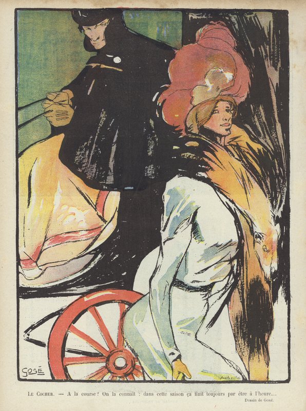 Kuvitus Le Rirelle (väri litho) tekijältä French School