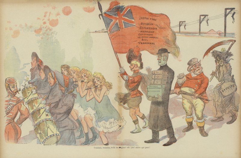 Le Rire -lehden kuvitus (värilitro) tekijältä French School