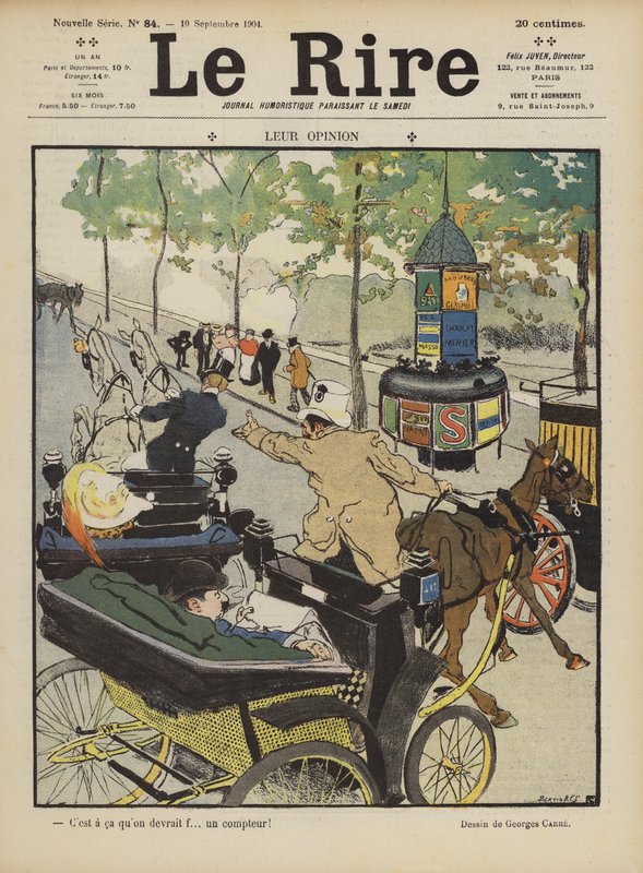 Kuvitus Le Rirelle (väri litho) tekijältä French School