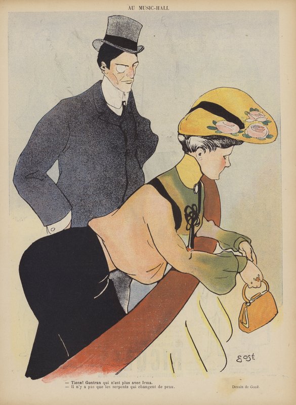 Kuvitus Le Rirelle (väri litho) tekijältä French School
