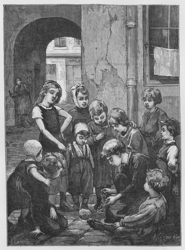 Kuvitus Assommoirille, Realistinen romaani, Emile Zola (kaiverrus) tekijältä French School