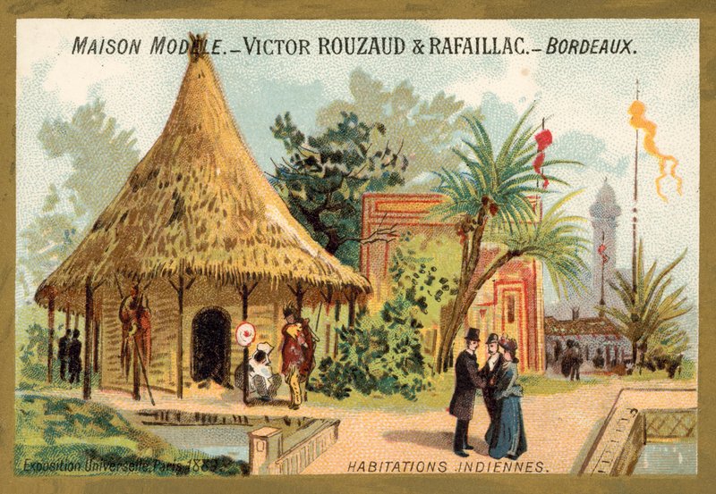 Intialaiset asunnot, Exposition Universelle, Pariisi tekijältä French School