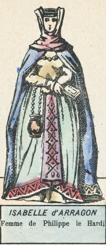 Isabella Arragonilainen, Filippus Rohkean vaimo (värillinen kaiverrus) tekijältä French School