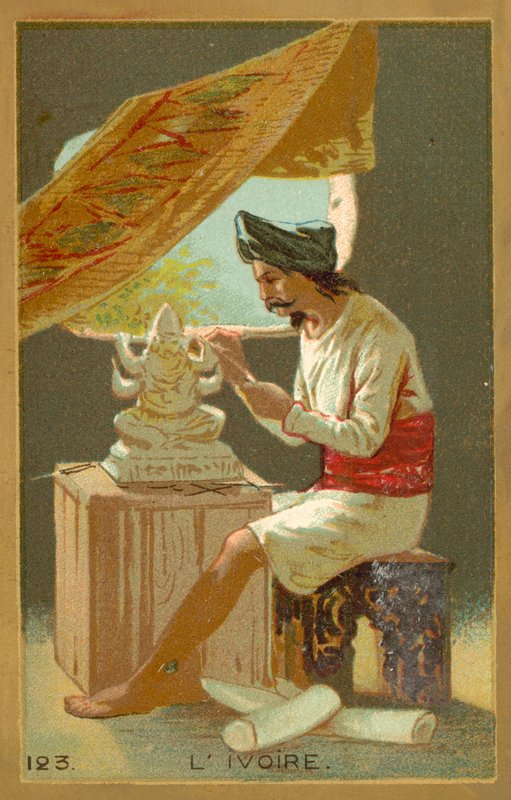 Norsunluu (chromolitho) tekijältä French School