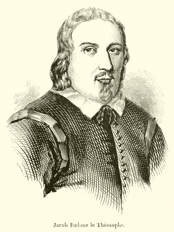 Jacob Boehme teosofi (kaiverrus) tekijältä French School