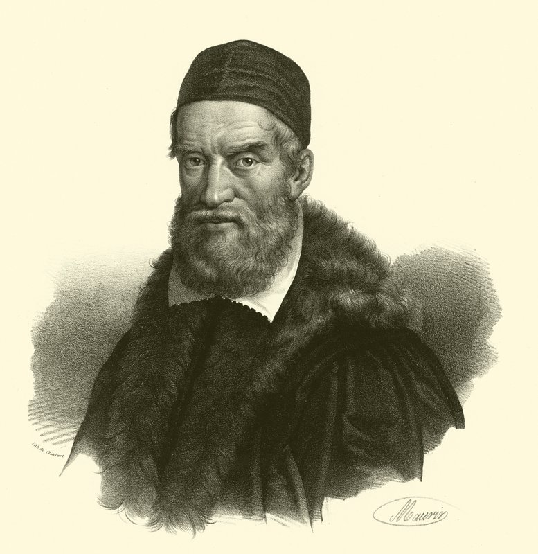 Jacopo Bassano, muotokuva (kaiverrus) tekijältä French School
