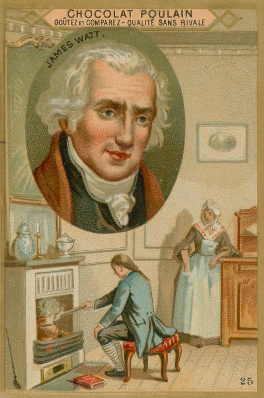 James Watt, Chocolat Poulain -kauppakortti tekijältä French School
