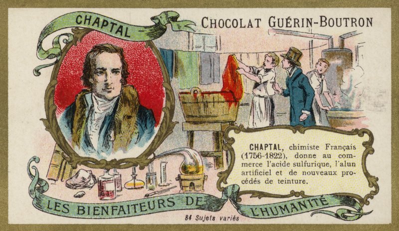 Jean-Antoine Chaptal, ranskalainen kemisti (chromolitho) tekijältä French School