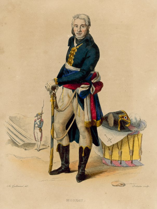 Jean-Victor Moreau (värillinen kaiverrus) tekijältä French School