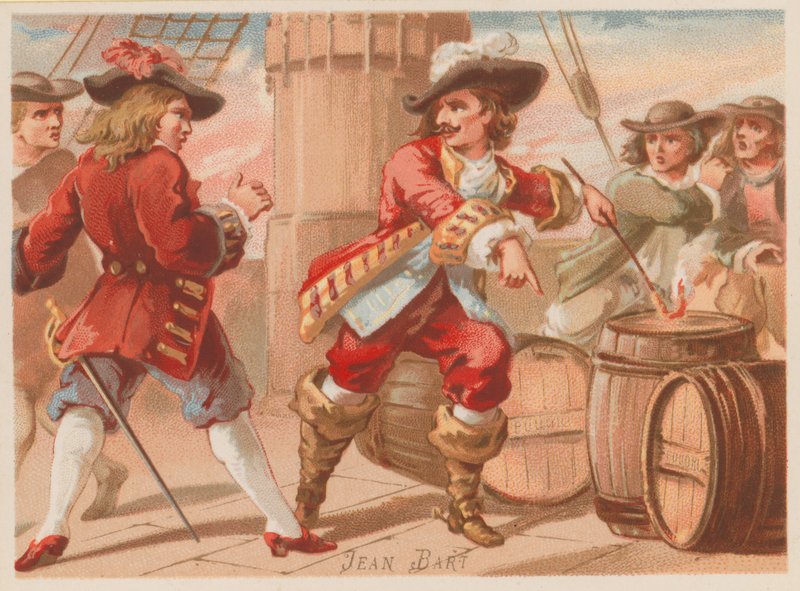 Jean Bart, ranskalainen laivaston komentaja ja yksityismies 1600-luvun lopulla tekijältä French School