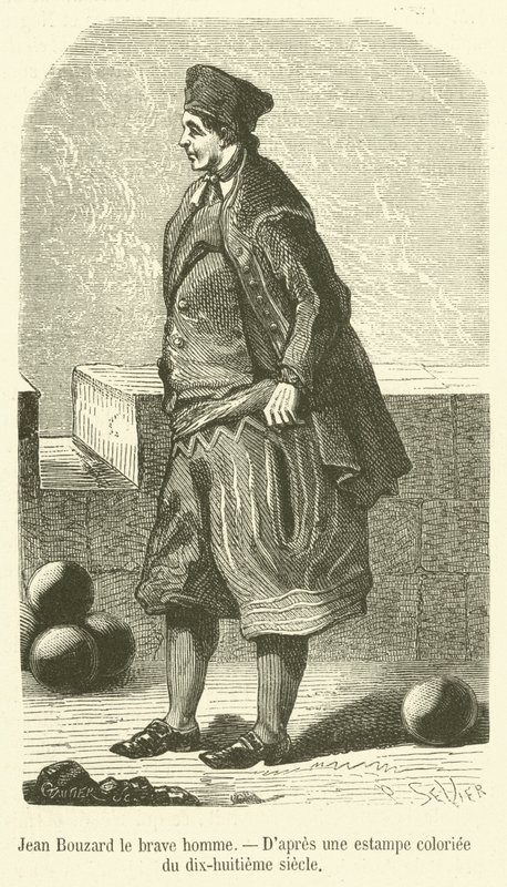 Jean Bouzard rohkea mies (kaiverrus) tekijältä French School