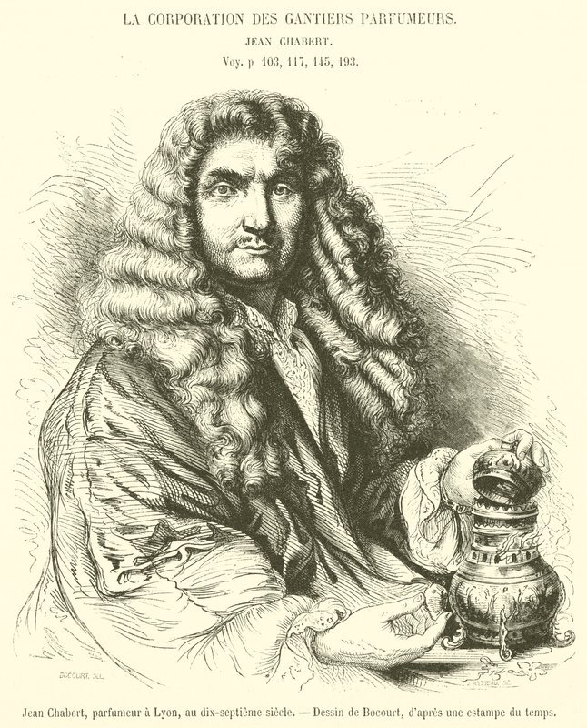 Jean Chabert, parfyymi Lyonissa 1600-luvulla (kaiverrus) tekijältä French School