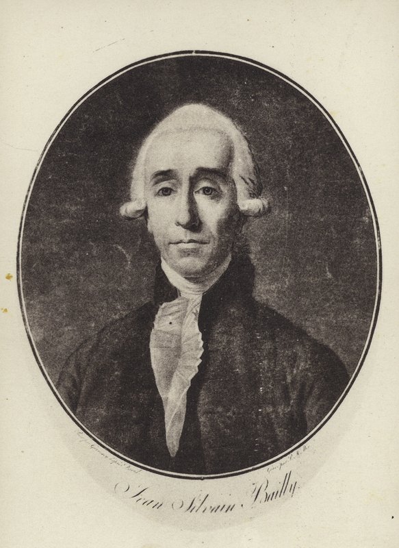 Jean Sylvain Bailly, ranskalainen tähtitieteilijä, matemaatikko ja vallankumouksellinen poliitikko (litho) tekijältä French School