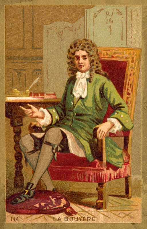 Jean de la Bruyere, ranskalainen filosofi (chromolitho) tekijältä French School