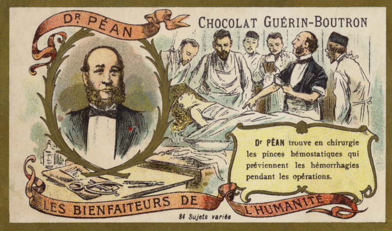 Jules Pean, ranskalainen kirurgi (chromolitho) tekijältä French School