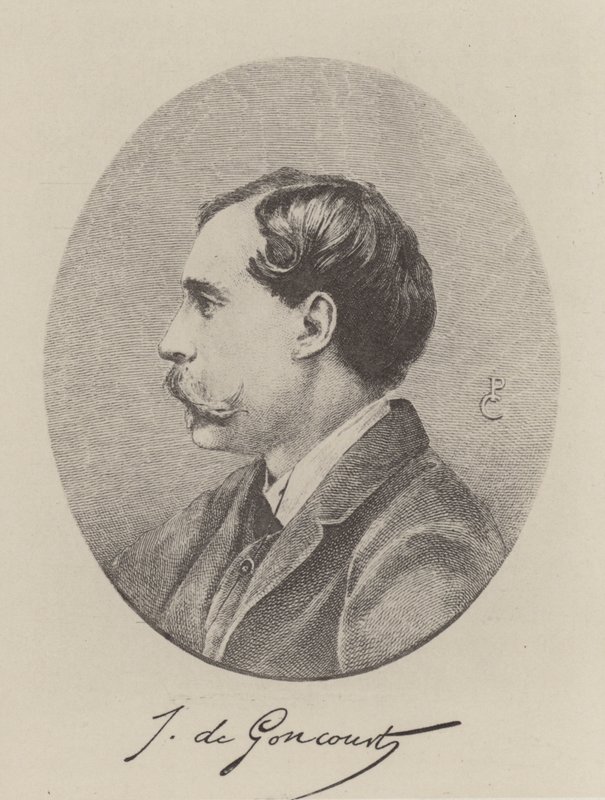 Jules de Goncourt, ranskalainen kirjailija (kaiverrus) tekijältä French School