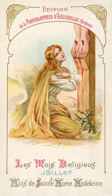 Heinäkuu, Pyhän Maria Magdaleenan kuukausi (chromolitho) tekijältä French School