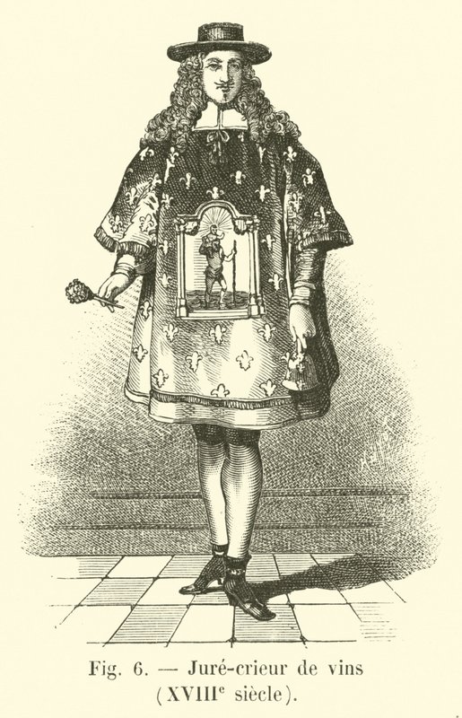Viinien vannonut huutaja, 1700-luku tekijältä French School