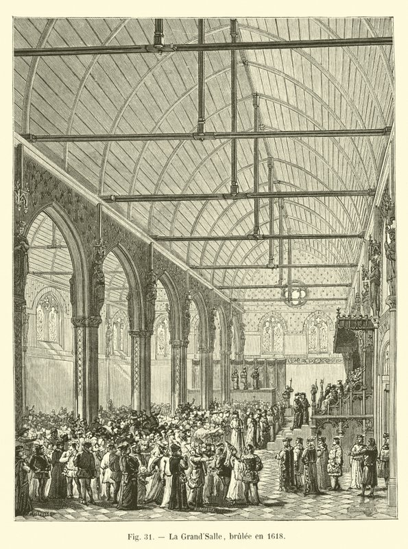 GrandSalle paloi vuonna 1618 tekijältä French School