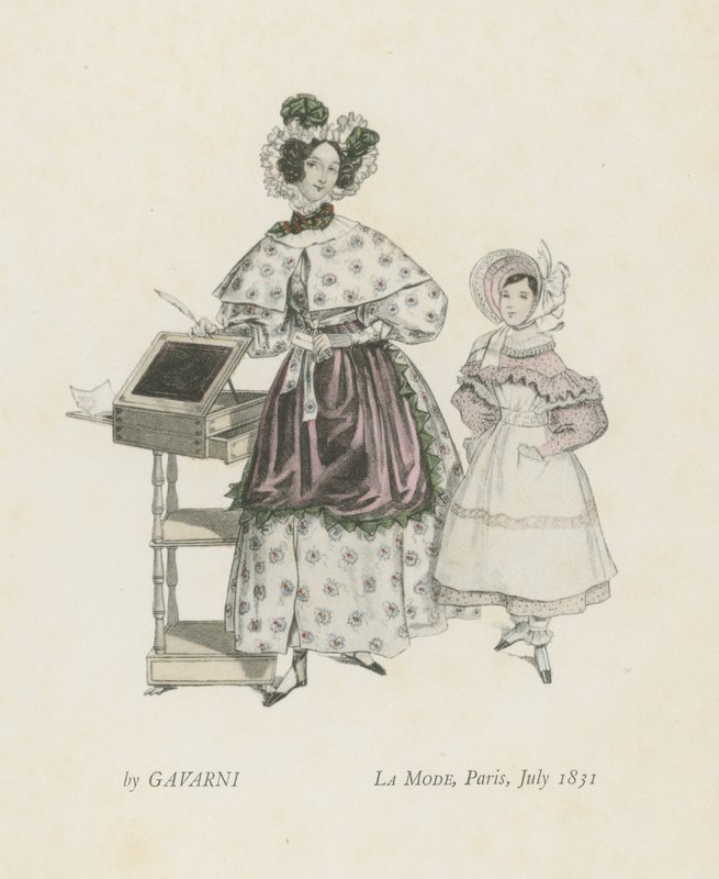 Muoti, Pariisi, heinäkuu 1831 tekijältä French School
