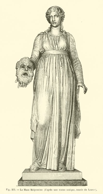 La Muse Melpomene (kaiverrus) tekijältä French School