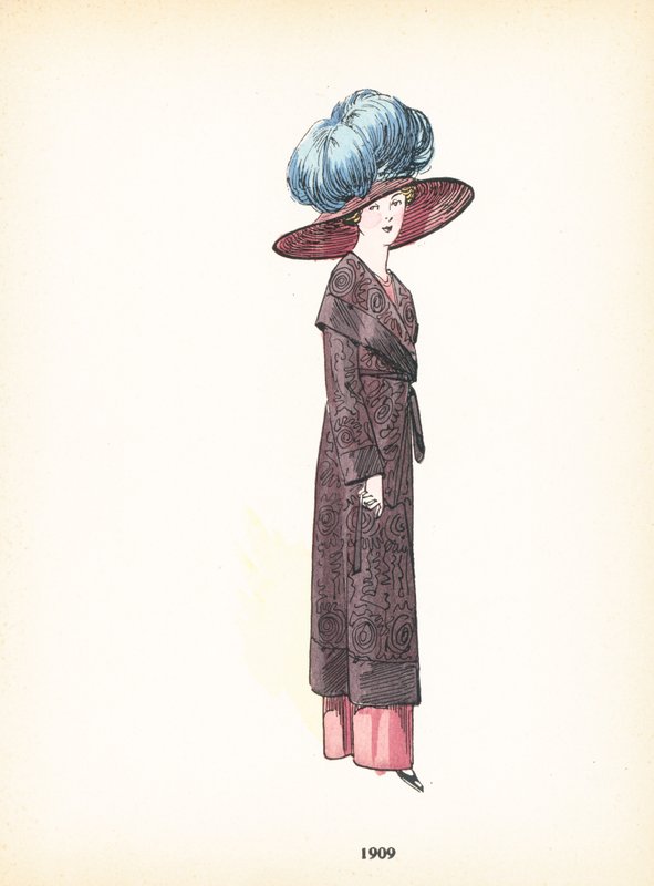 Naisten muoti, 1909 tekijältä French School
