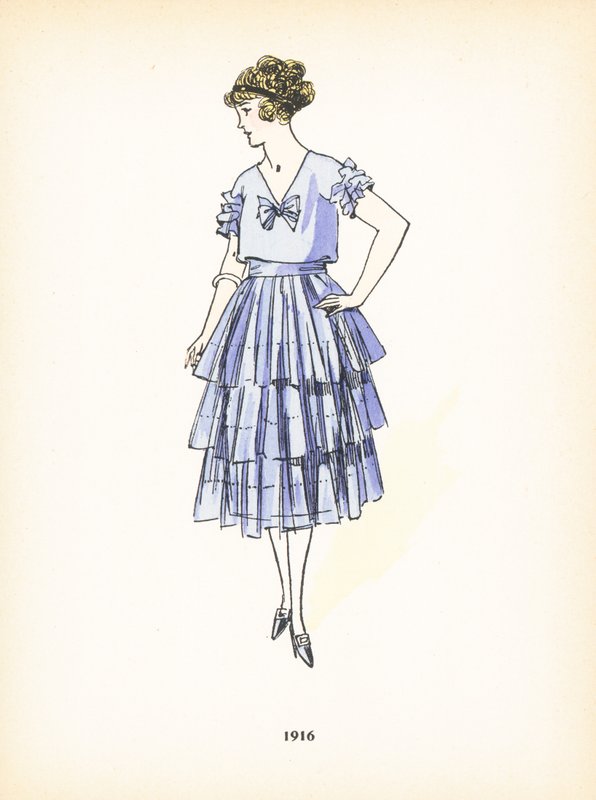 Naisten muoti, 1916 tekijältä French School