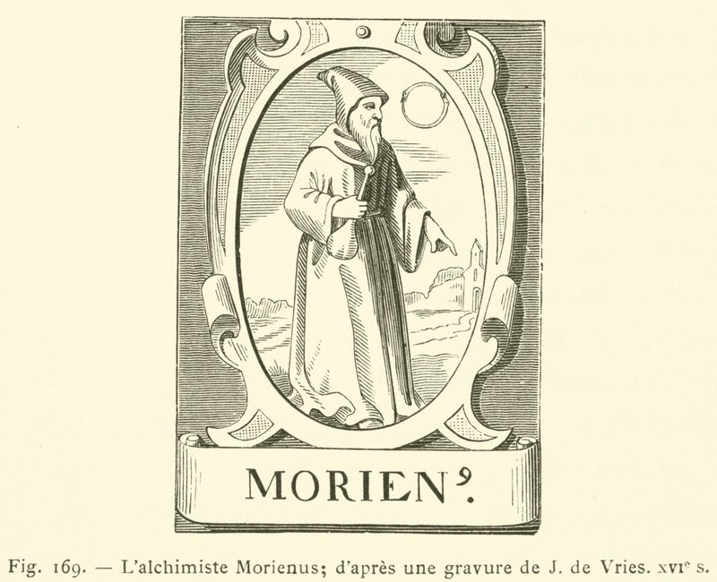 Alkemisti Morienus (kaiverrus) tekijältä French School