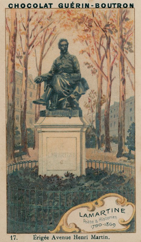 Lamartine, runoilija ja historioitsija, 1790-1869, Erigee Avenue Henri Martin tekijältä French School