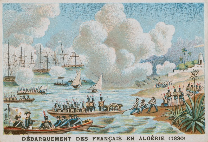 Ranskalaisten maihinnousu Algeriassa, 1830 tekijältä French School