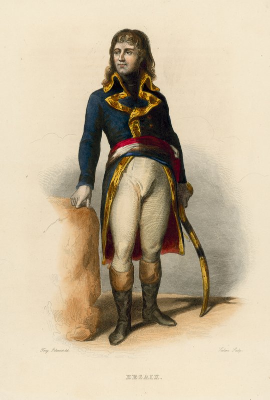 Le General Desaix (värillinen kaiverrus) tekijältä French School