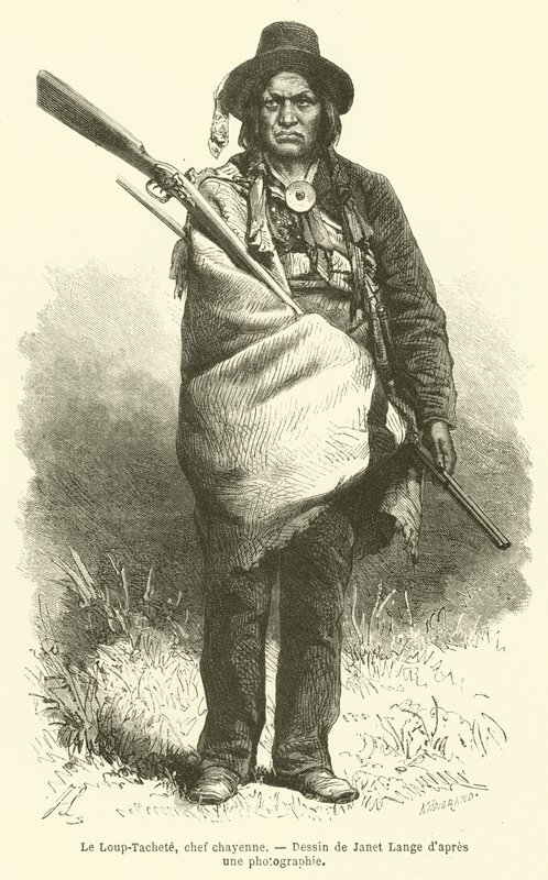 Le Loup-Tachete, Cheyennen päällikkö (kaiverrus) tekijältä French School