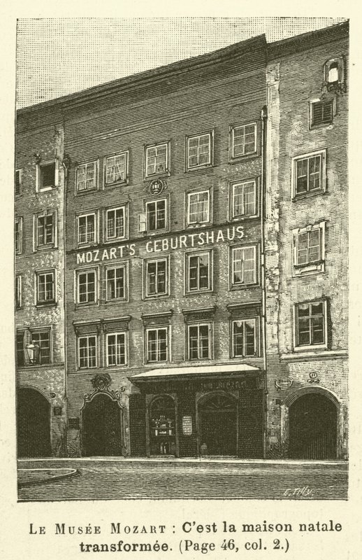 Le Musee Mozart (kaiverrus) tekijältä French School