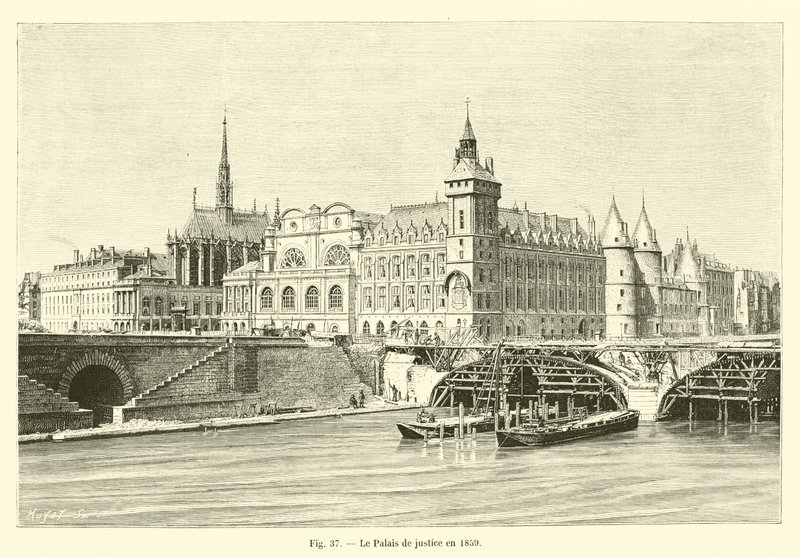 Oikeustalo vuonna 1859 tekijältä French School