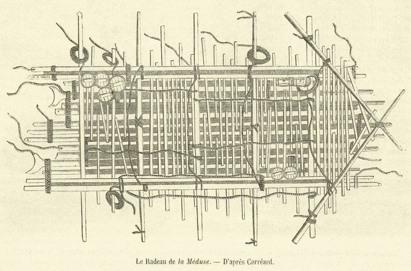 Medusan lautta (kaiverrus) tekijältä French School