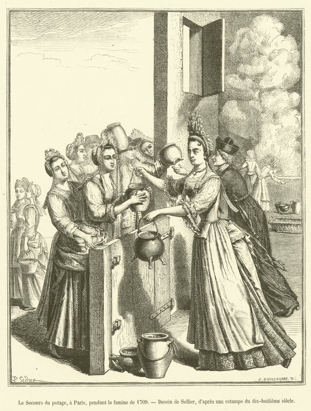 Keiton apu Pariisissa vuoden 1709 nälänhädän aikana tekijältä French School