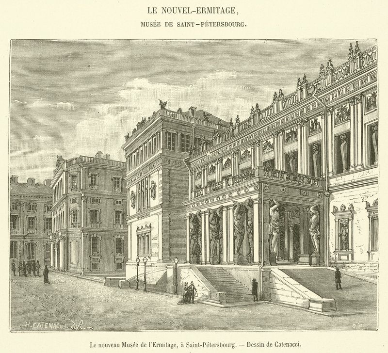 Uusi Eremitaaši, Pietarissa (kaiverrus) tekijältä French School