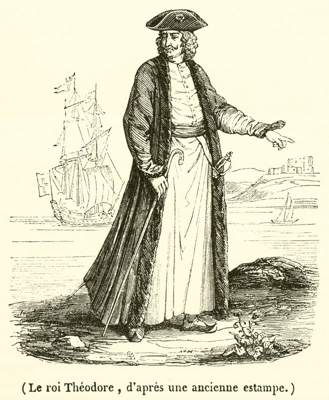 Le roi Theodore (kaiverrus) tekijältä French School
