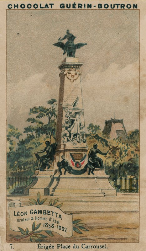Leon Gambetta, puhuja ja valtiomies, 1838-1882, Erigee Place du Carrousel tekijältä French School