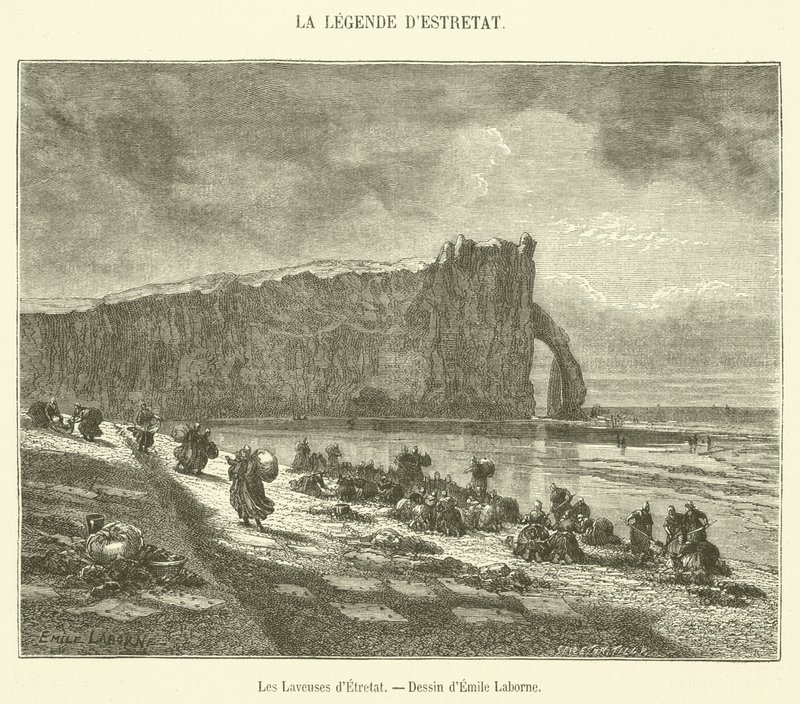 Etretatin aluslevyt (kaiverrus) tekijältä French School