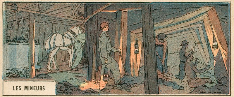 The Miners (väri litho) tekijältä French School