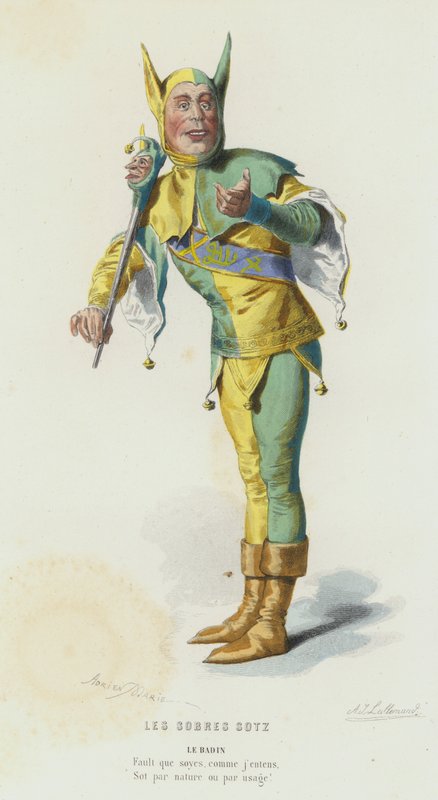 Les Sobres Sotz (värillinen kaiverrus) tekijältä French School